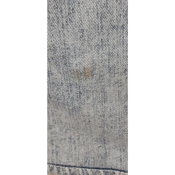 True Religion Geno Mens 31 Jeans Relaxed Slim Acid Wash Blue w/Red Embroidered - Picture 11 of 11